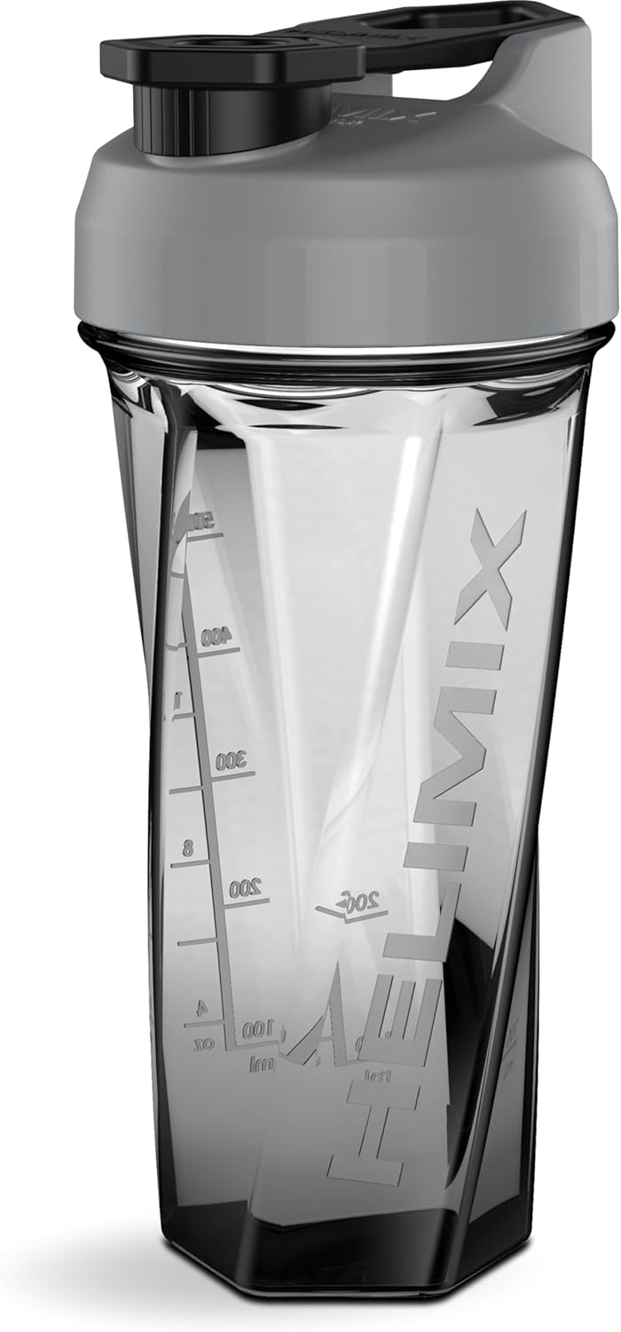 Shaker Helimix 2.0 Vortex, 800 ml (28 oz) ,   Bidon Proteine  Smoothie, Fara Biluta de Mixare, Fara 