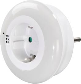 Hama Night Light cu Senzor de Noapte si Priza Integrata ,   3 Culori, LED cu Consum Redus, Lumina de