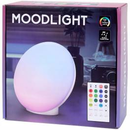 Bec LED Multicolor Moodlight cu Telecomanda si Senzor Muzical ,   Reglaj de Lumina 1800,  5000K, USB