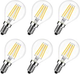 Bec LED Vintage  E14 4W Filament P45 2700K  (inlocuieste 40W) Warm ,   Set 6 buc.   LVWIT