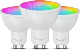Becuri inteligente Nanoleaf Matter Essentials GU10 ,   Set 3 RGBW, 16M culori, compatibile Alexa Goo