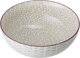 Bol mare din ceramica stoneware 2.6L, verde, design elegant ,   Bloomingville Maya, 28.5 cm