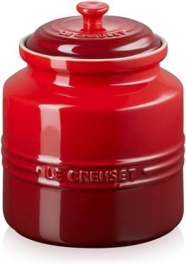 Borcanel 2.4 L ,   LE CREUSET Stoneware, Cherry Red, ermetic, ideal pentru depozitare