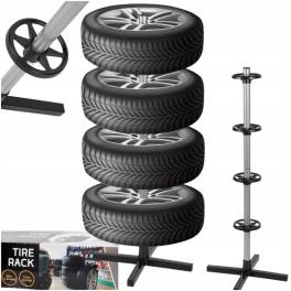 Suport metalic depozitare anvelope, capacitate 100 kg ,   reglabil si stabil, ideal garaj ,   CC Aut