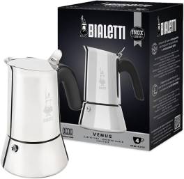 Cafetiera Italiana Bialetti Venus Induction, Inox 18 10, 4 cesti (170 ml), compatibila cu toate plit