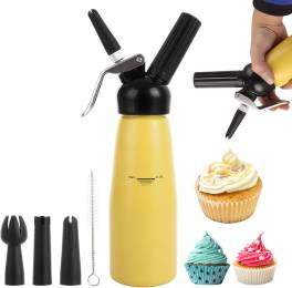 Dispenser Frisca Profesional 500 ml ,   ASelected Aluminiu, 3 Duze Inox, Anti-Scurgere, Pentru Frisc