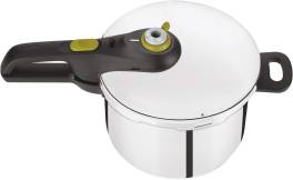 Oala sub presiune 6 L, Tefal Secure 5 Neo P2530737 ,   2 niveluri de gatire, otel inoxidabil premium
