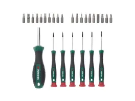 Set surubelnite 37 piese cu suport organizator ,   capete mixte pentru lucrari casnice si hobby ,   