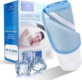 Protectie Saltea Premium cu Efect de Racire ,   Topper Climatizant pentru Nopti Fierbinti, 80 x 200 