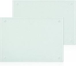 Set 2 tocatoare din sticla securizata 28A 20 cm ,   placi taiere antibacteriene, rezistente la zgari