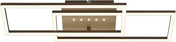 Plafoniera LED cu Puncte Luminoase, BRILONER ,    28W, Pivotanta, Maro-Auriu, cu Functie de Memorie