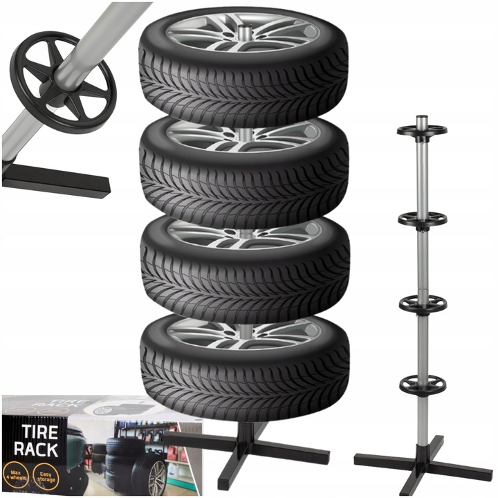 Suport metalic depozitare anvelope, capacitate 100 kg ,   reglabil si stabil, ideal garaj ,   CC Aut