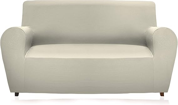 Husa Elastica pentru Canapea 3 Locuri GEMITEX Magico, Culoare Uni Crem ,   Spatar pana la 240 cm