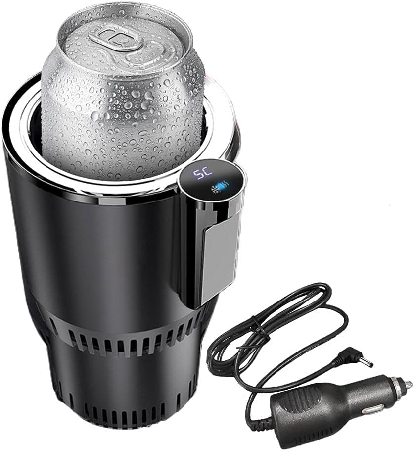 Incalzitor  racitor auto 2-in-1 pentru bauturi ,   OPINCN, suport inteligent cu afisaj LCD, portabil