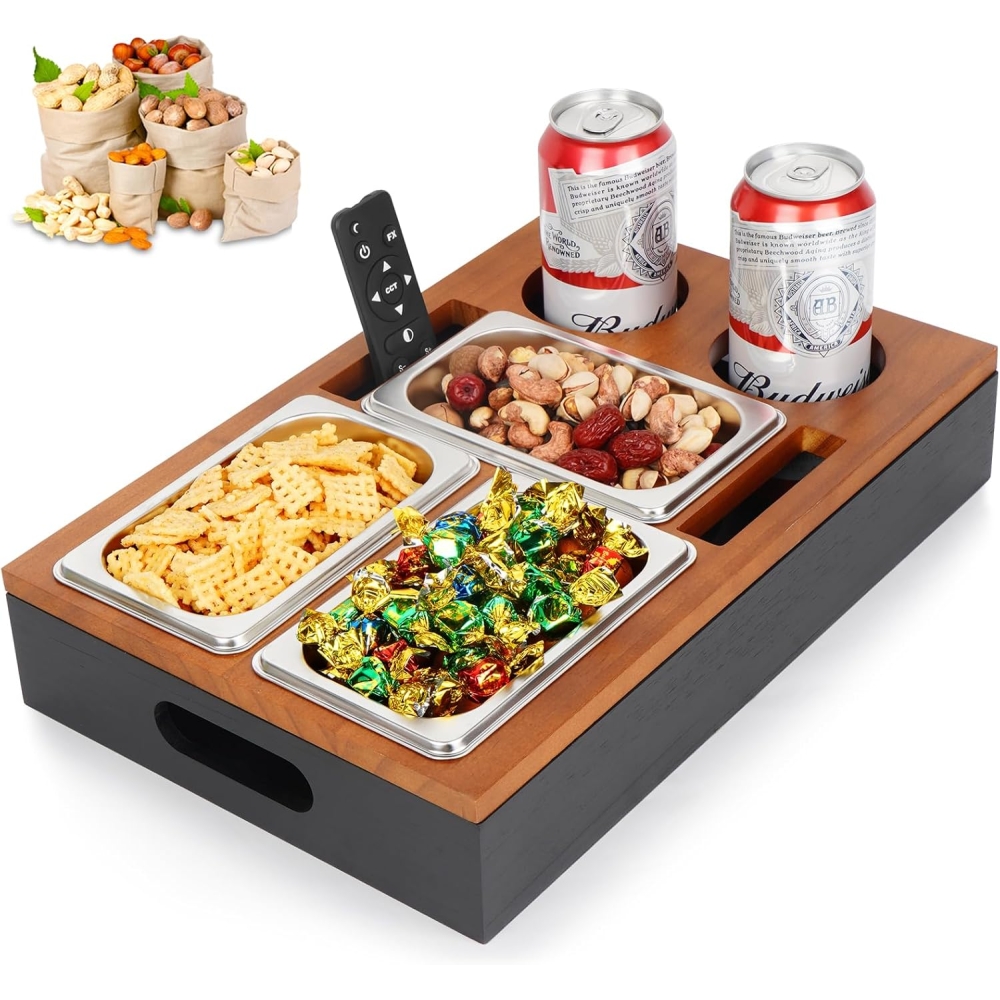 Organizator pentru mancare snacksuri și băuturi &ndash; CouchBar Premium Snack Box