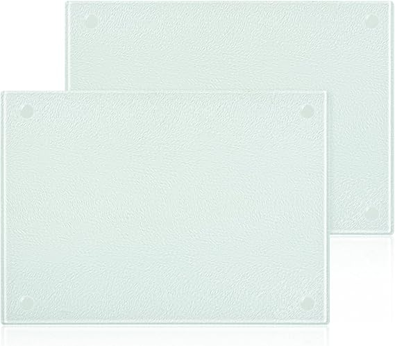 Set 2 tocatoare din sticla securizata 28A 20 cm ,   placi taiere antibacteriene, rezistente la zgari