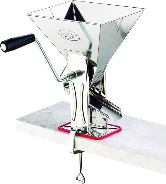 Storcator rosii manual din otel ,   O.M.A.C. Azard-Omac, 15A 31A 26.5 cm, profesionist pentru sosuri