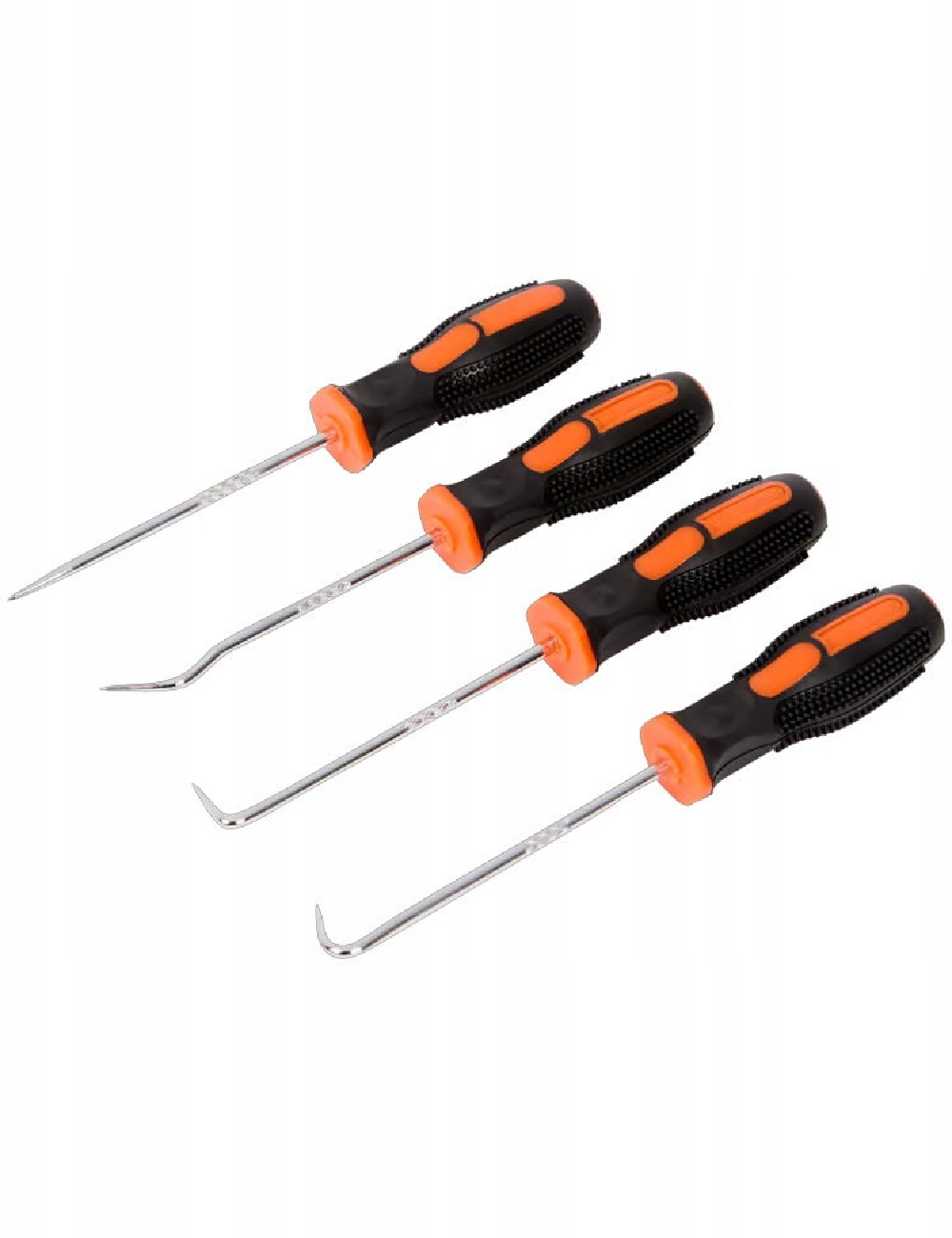 Set carlige si dornuri monteur 4 piese ,   otel Cr-V, varfuri precise, manere ergonomice antialuneca